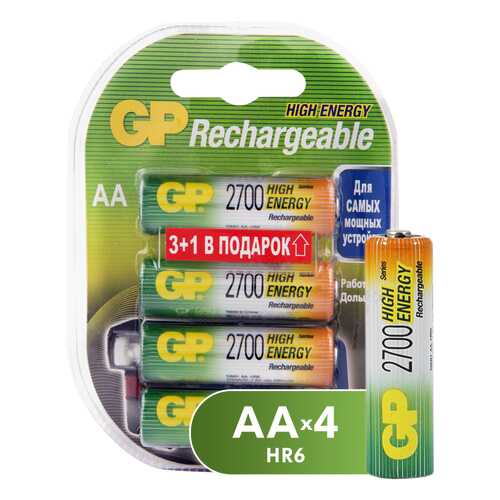 Аккумуляторная батарея GP Batteries 270AAHC3/1-2CR4 4 шт в Эксперт