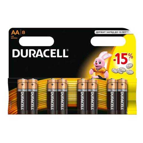 Батарейка Duracell Basic MN1500 AA 8 шт в Эксперт