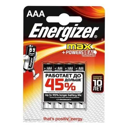 Батарейка Energizer Max Plus LR03/E92 4 шт в Эксперт