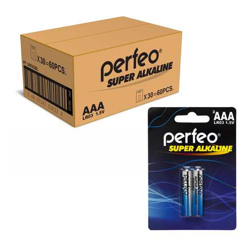 Батарейка Perfeo LR03/2BL Super Alkaline 60 шт в Эксперт