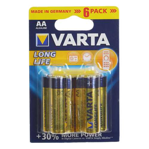 Батарейка VARTA LONGLIFE 4106 6 шт в Эксперт