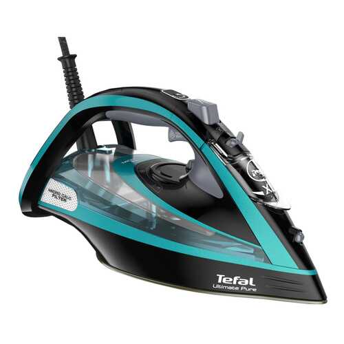 Утюг Tefal Ultimate Pure FV9837E0 Black/Cyan в Эксперт