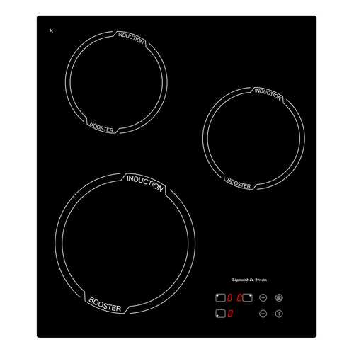 Встраиваемая варочная панель индукционная Zigmund & Shtain CIS 029.45 BX Black в Эксперт